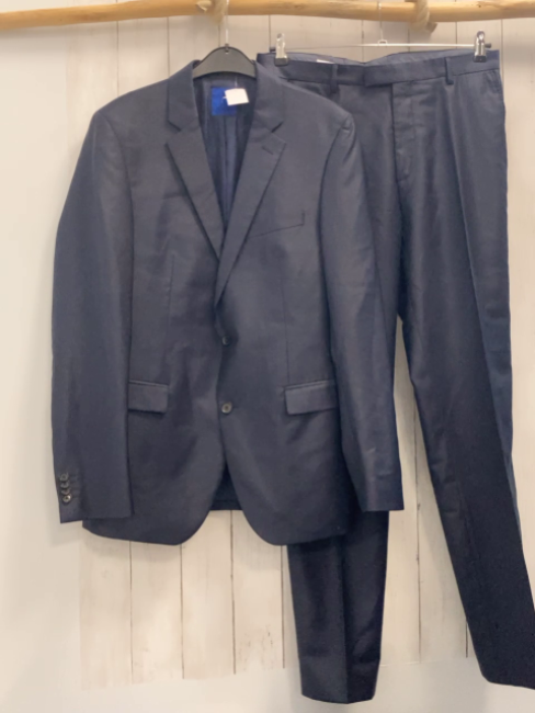 2 teiliger Joop  Anzug  Gr. 98  dunkelgrau blaue Streifen Finch-Brad 