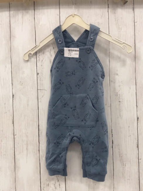  Latzhose Gr. 62  blau Bären