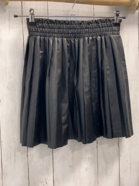 OXXO Rock Gr. XS schwarz Falten lederoptik