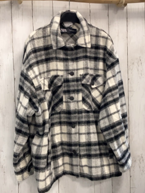 Zara  Flanellhemd Gr. S schwarz grau weiß kariert 