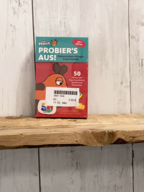neu  Kartenspiel  Die Maus Probier´s aus 