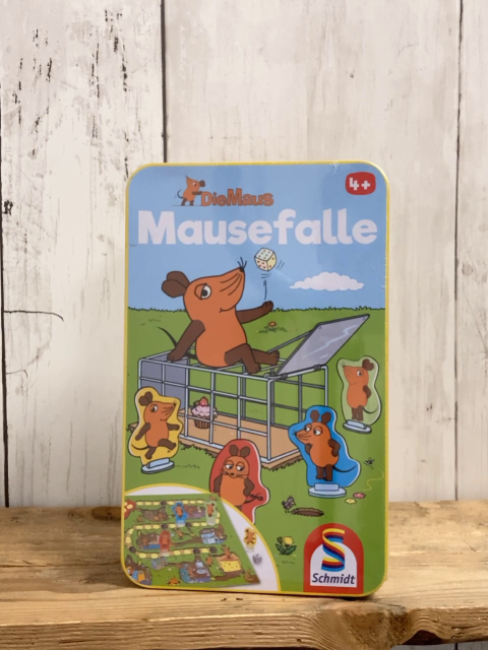 neu  Spiel Die Maus Mausefall Blechdose 