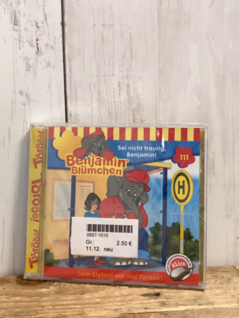 neu  CD Benjamin Blümchen Sei nicht traurig Benjamin