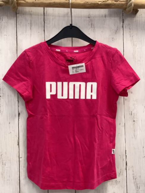 Puma  T-Shirt  Gr. 122  pin kweiße Schrift 