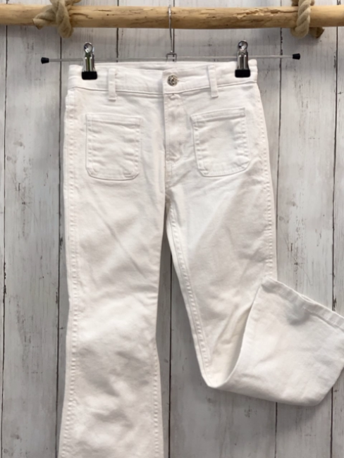 Zara  Hose  Gr. 134  weiß Bund verstellbar 