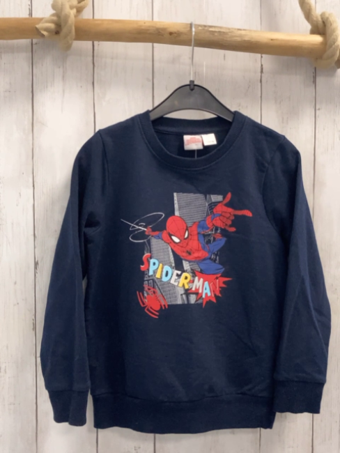  Pullover  Gr. 116  blau Spiderman