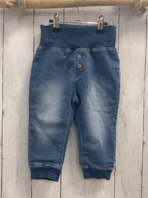   Hose  Gr. 80  blau Jeans Rippenbund 