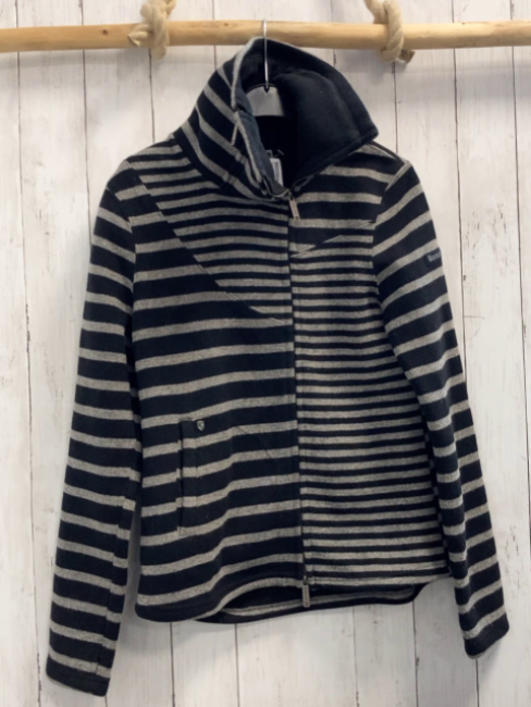 Bench  Strickjacke  Gr. XL schwarz graue Streifen Strick 