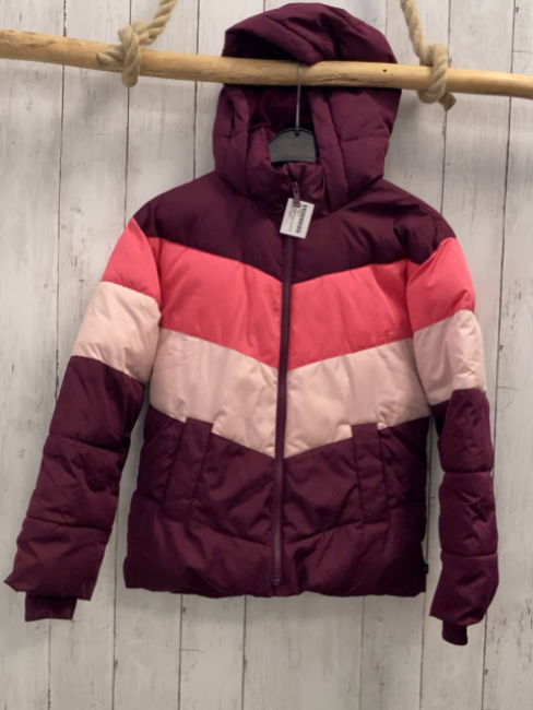 GAP  Winterjacke  Gr. 134/140  aubergine rosa himbeere Kapuze Fleecefutter 