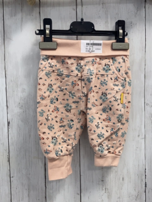 Steiff  Jogginghose  Gr. 62  lachs Blumen 