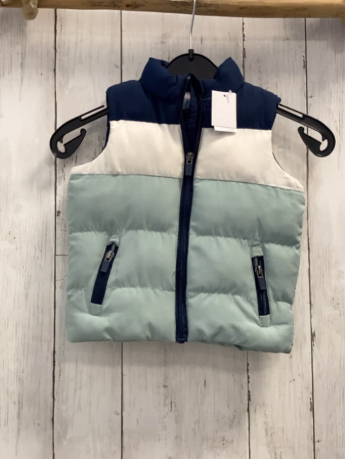   Weste Gr. 74  blau weiß mint