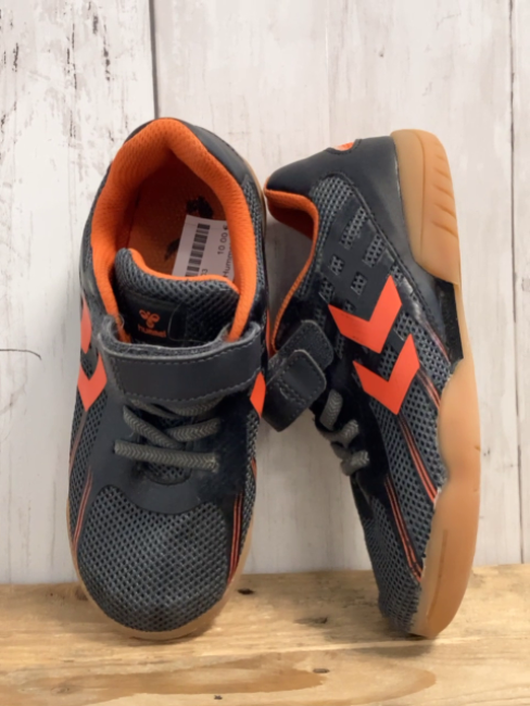 Hummel  Schuhe  Gr. 32  schwarz grau gemustert orange Zsckenstreifen + Bund 