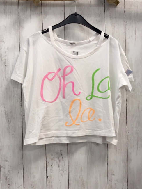 Reaply  T-Shirt  Gr. 164  weiß bunte Schrift 