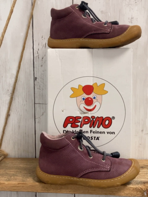 Ricosta  Schuhe  Gr. 25  pflaume rosa Teddyfutter 