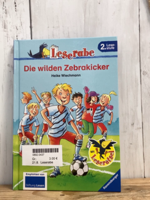 Leserabe  Buch Die wilden Zebrakicker 