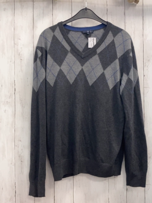Gap Pullover Gr. M grau schwarz blau Rauten