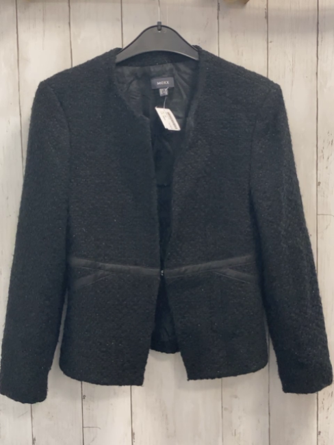 Mexx Blazer Gr. 38  schwarz Glitzerfäden