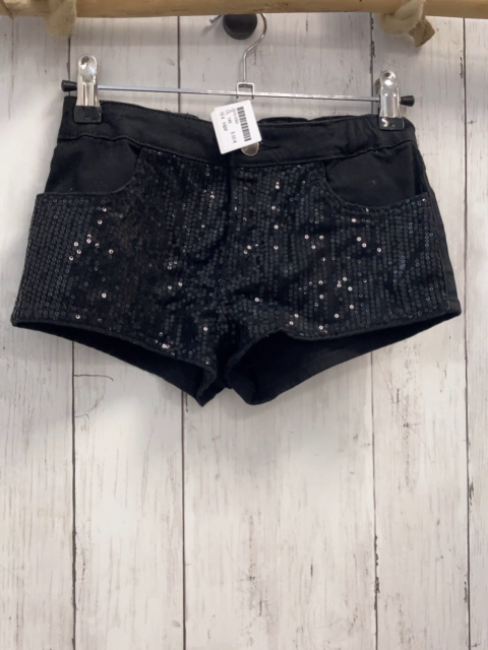 H&M  Shorts  Gr. 146  schwarz Pailetten Bund verstellbar 