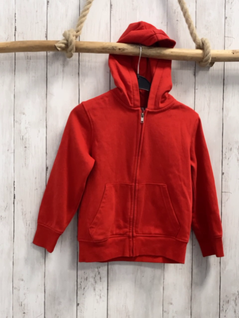   Sweatjacke  Gr. 98  rot Kapuze 