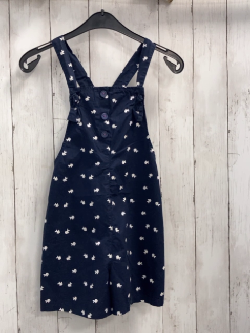 neu  Playsuit Gr. 122/128  blau weiße Fische 