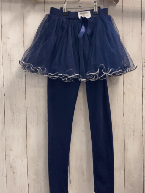  Leggings Gr. 140  blau mit Tüllrock