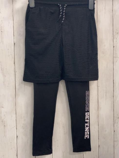  Sportleggings Gr. 134  schwarz mit Shorts 