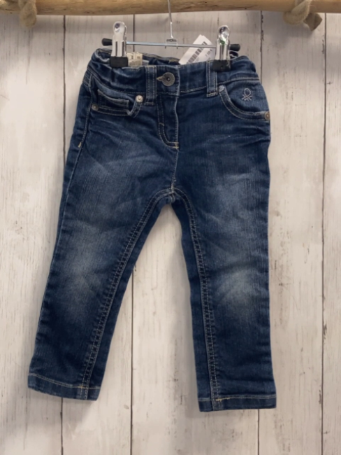 Benetton  Hose  Gr. 92  blau Jeans Bund verstellbar 