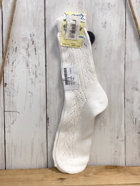 neu  Socken  Gr. 35/38  weiß Lochmuster 