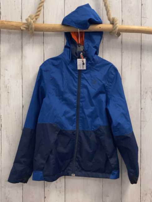 Decathlon  Regenjacke  Gr. 134/140  dunkelblau blau orange Futter 