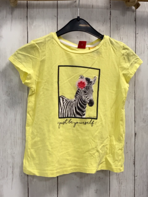 S´Oliver  T-Shirt  Gr. 110  gelb Bild mit Zebra 