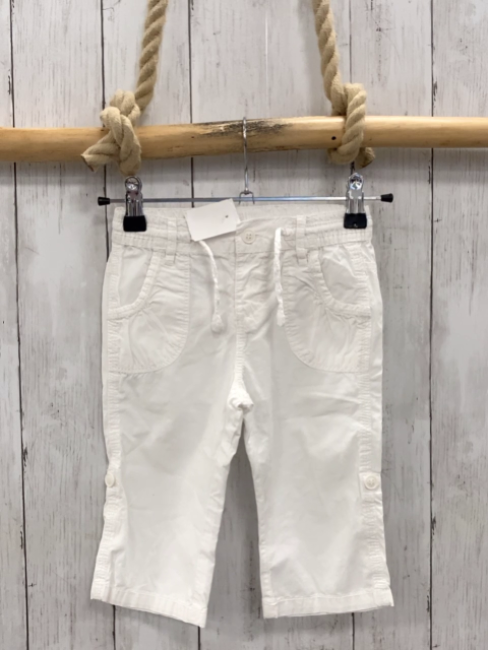 H&M  Hose  Gr. 80  weiß Gummizugbund mit Kordel