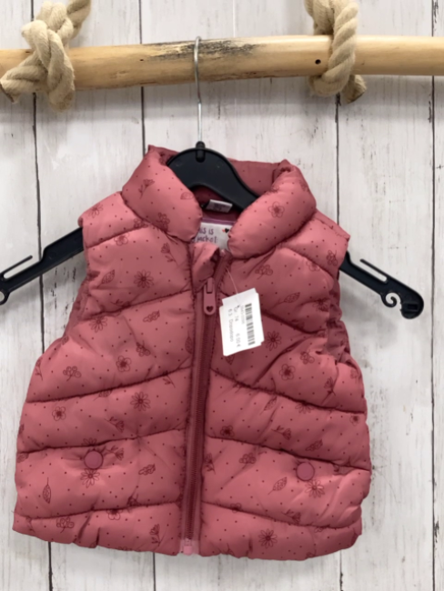 Dopodopo Weste  Gr. 74  beerenteon mit Blättern 