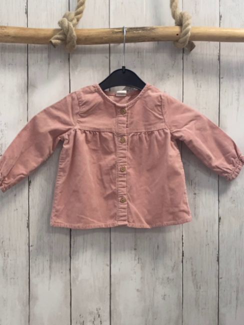H&M Bluse Gr. 74  rosa kord