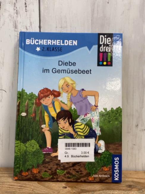 Bücherhelden  Buch Die drei!!! Diebe im Gemüsebeet 