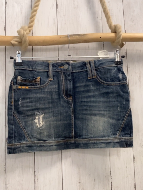 S´Oliver  Rock  Gr. 158  blau Jeans orange hellgraue Nähte 