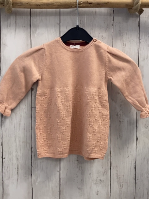 Noppies  Kleid  Gr. 68  lachs Strick Struktur 