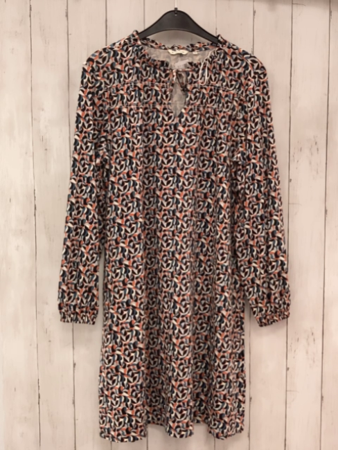 Tom Tailor  Kleid  Gr. 36  weiß schwarz orange petrol Druck 