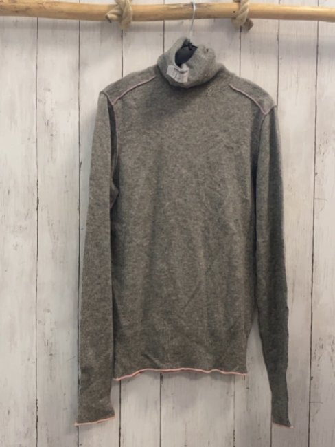 Esprit  Pullover Gr. M  grau Strick Rolli rosa Bund 