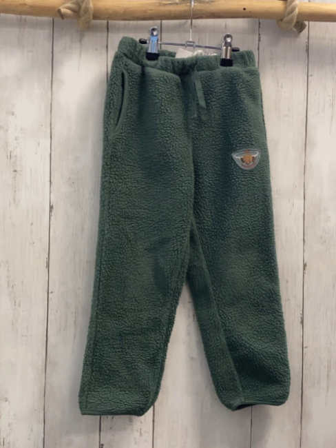   Leggings  Gr. 104  grün Teddy Büffelkopf 