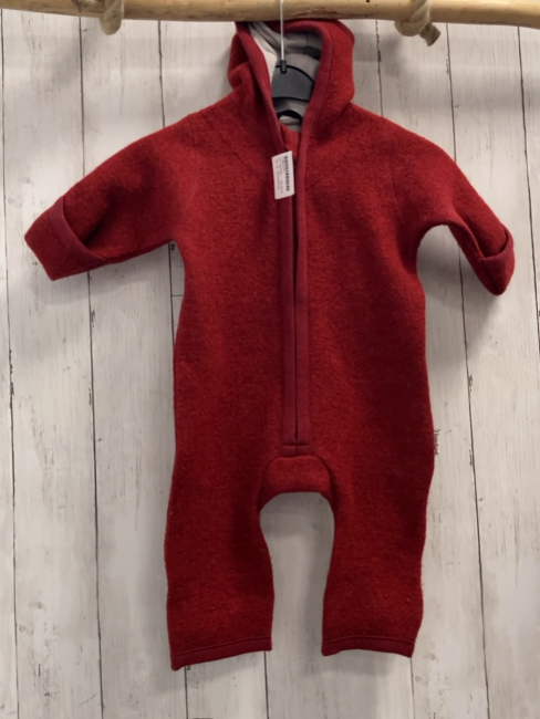 Ehrenkind Walkoverall Gr. 62/68  rot 100 % Schurwolle