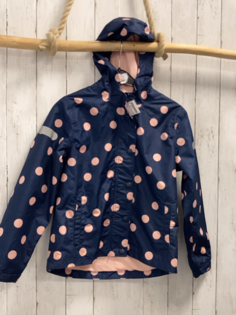   Regenjacke  Gr. 146/152  blau rosa Punkte 