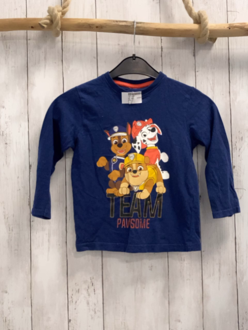  Langarmshirt Gr. 122  blau Paw Patrol
