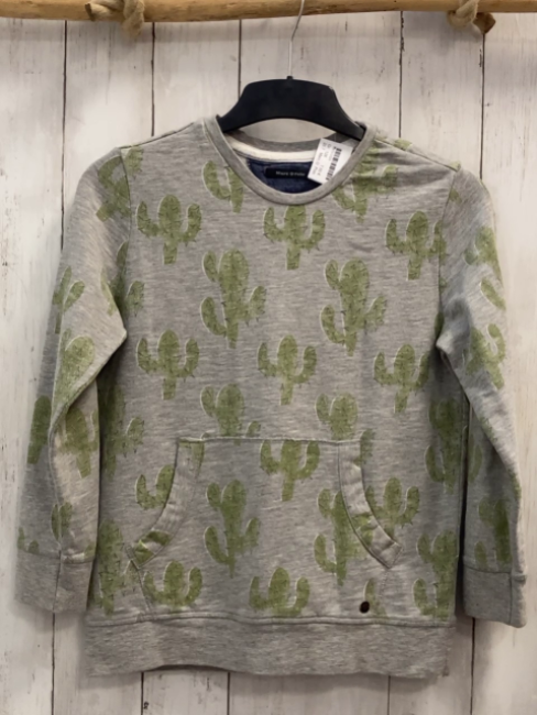 Marc O´ Polo  Pullover  Gr. 128  grau oliv Kakteen 
