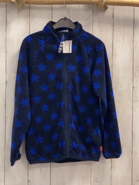 Racoon Fleecejacke  Gr. 128  dunkelblau hellblaue Sterne 