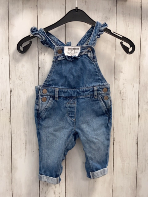 Next  Latzhose  Gr. 68  blau Jeans Rüschen