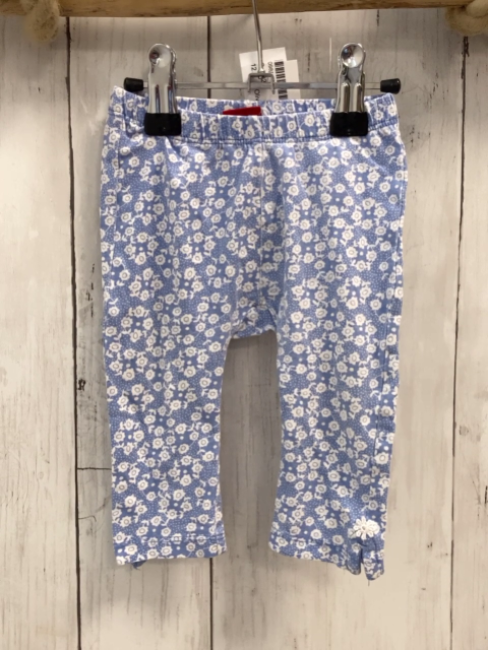 S´Oliver  Leggings  Gr. 62  hellblau weiße Blumen 