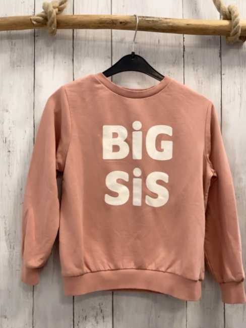 H&M  Pullover  Gr. 122/128  rosa weiße Schrift 