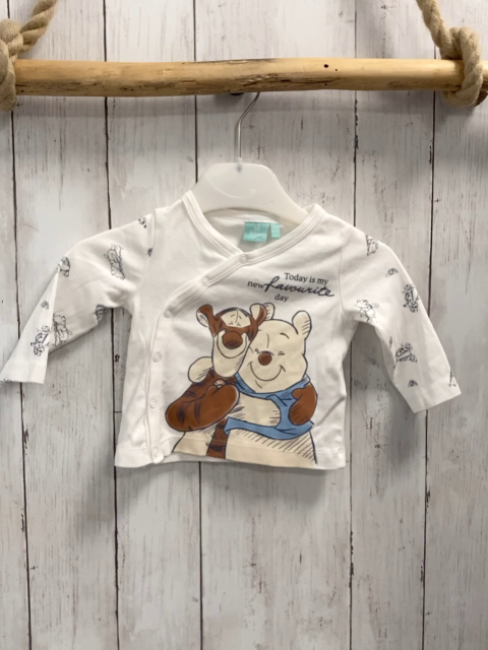 Disney  Langarmshirt  Gr. 80  weiß Winnie Puuh