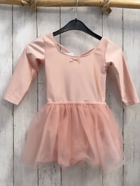 H&M Ballettrikot Gr. 110  rosa Tüllrock mit Glitzer