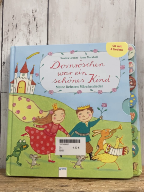  Pappbuch Dornröschen war ein schönes Kind
